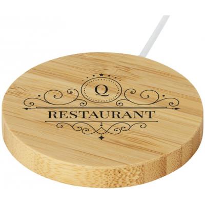 Image of Atra 10W Bamboo Magnetic Wireless Charging Pad